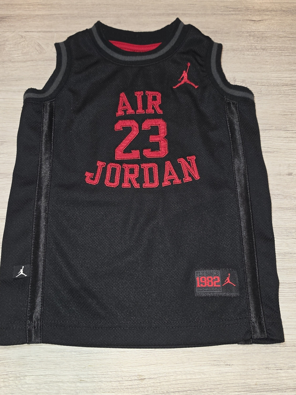 Air Jordan #23 Basketball Jersey Youth Black Size Boys 4 XS A3